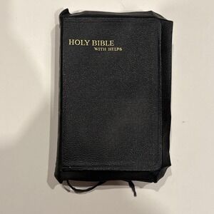 1939 HOLY BIBLE Helps King James Versi Collins Clear Type Press Great Britain